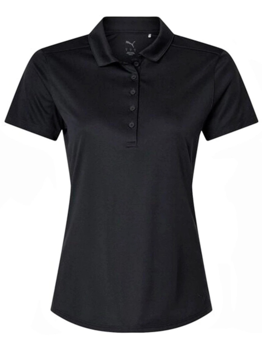 Puma Women's Pure 2.0 SS Black Polo - Medium